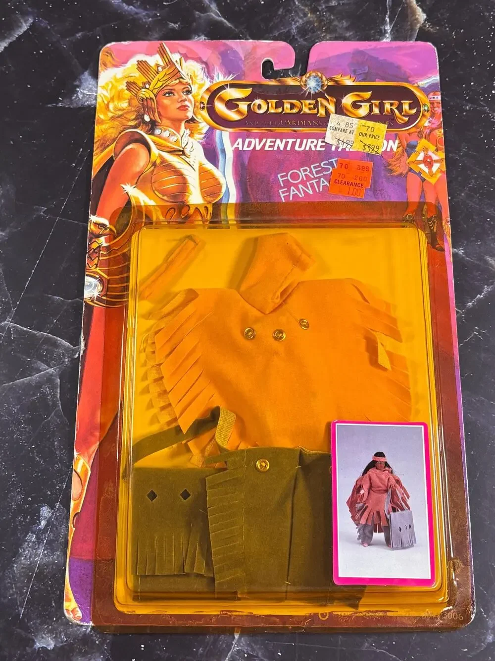 Golden Girl Onyx Forest Fantasy Adventure Fashion Outfit Vtg 1984 Galoob New